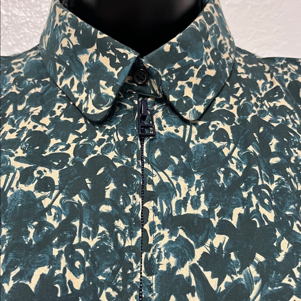 Cacharel AEFFE SPA zip up shirt size 4 - Picture 2 of 8